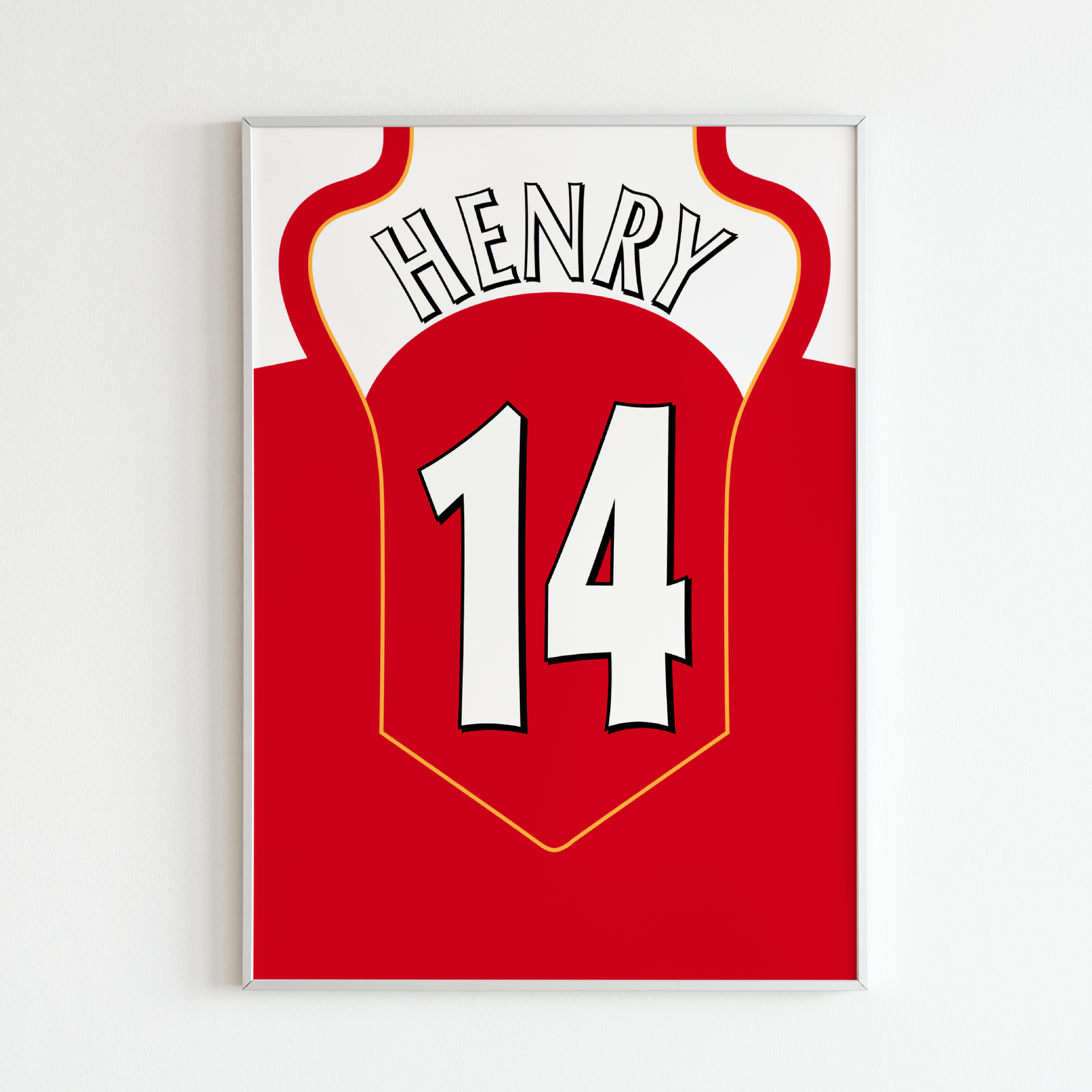 Cadre maillot Thierry Henry - Arsenal 2004/2005