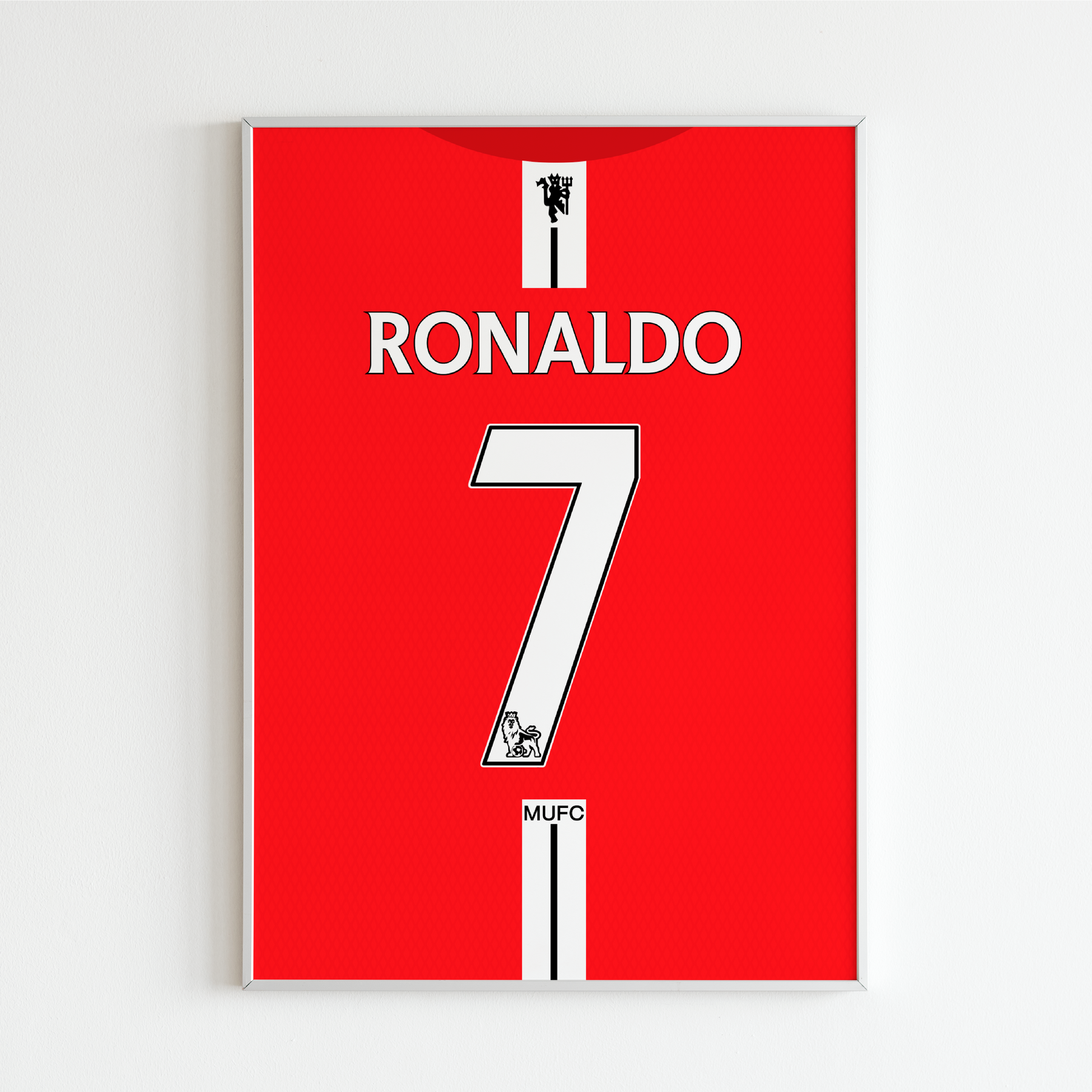 Cadre maillot Cristiano Ronaldo - Manchester 2008