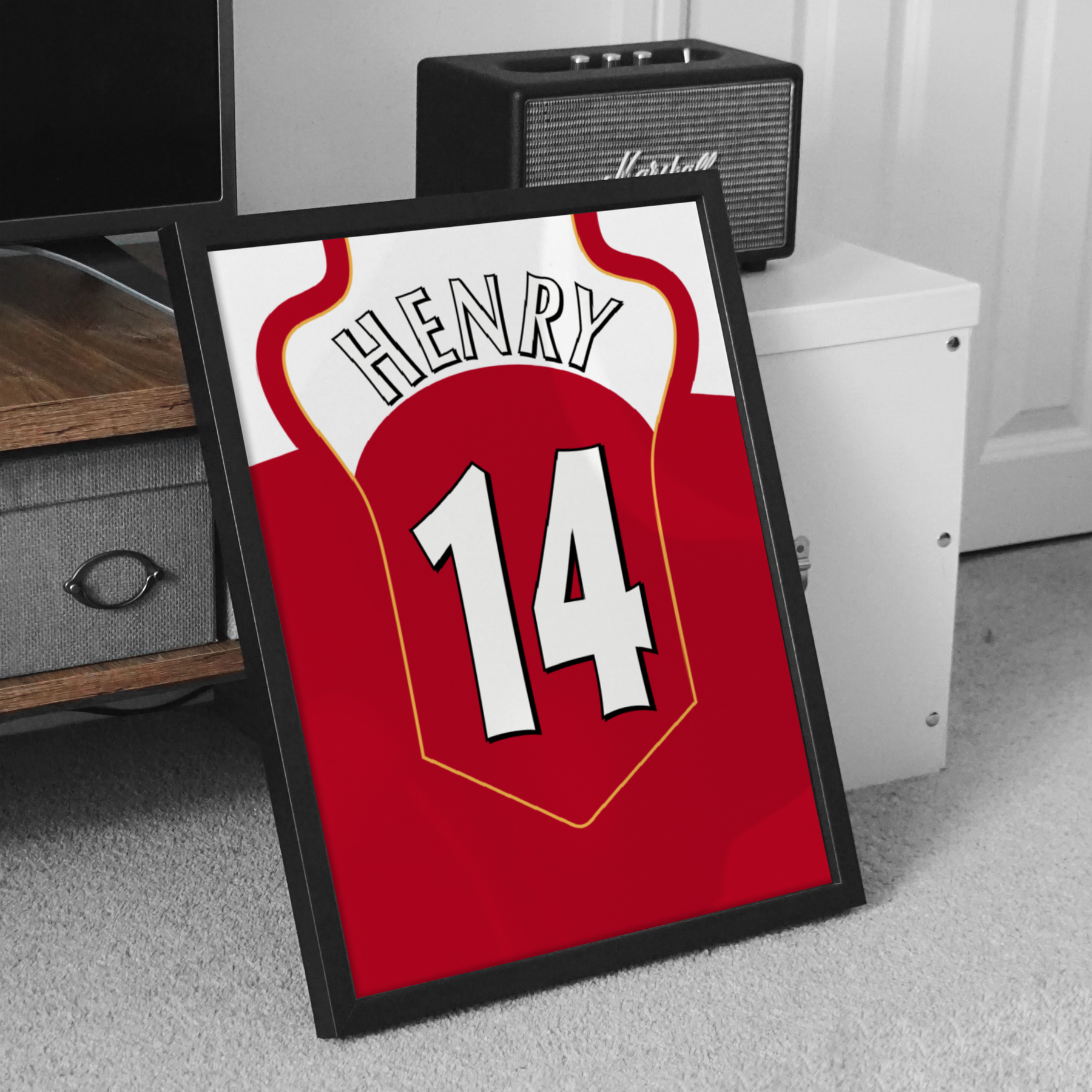 Cadre maillot Thierry Henry - Arsenal 2004/2005
