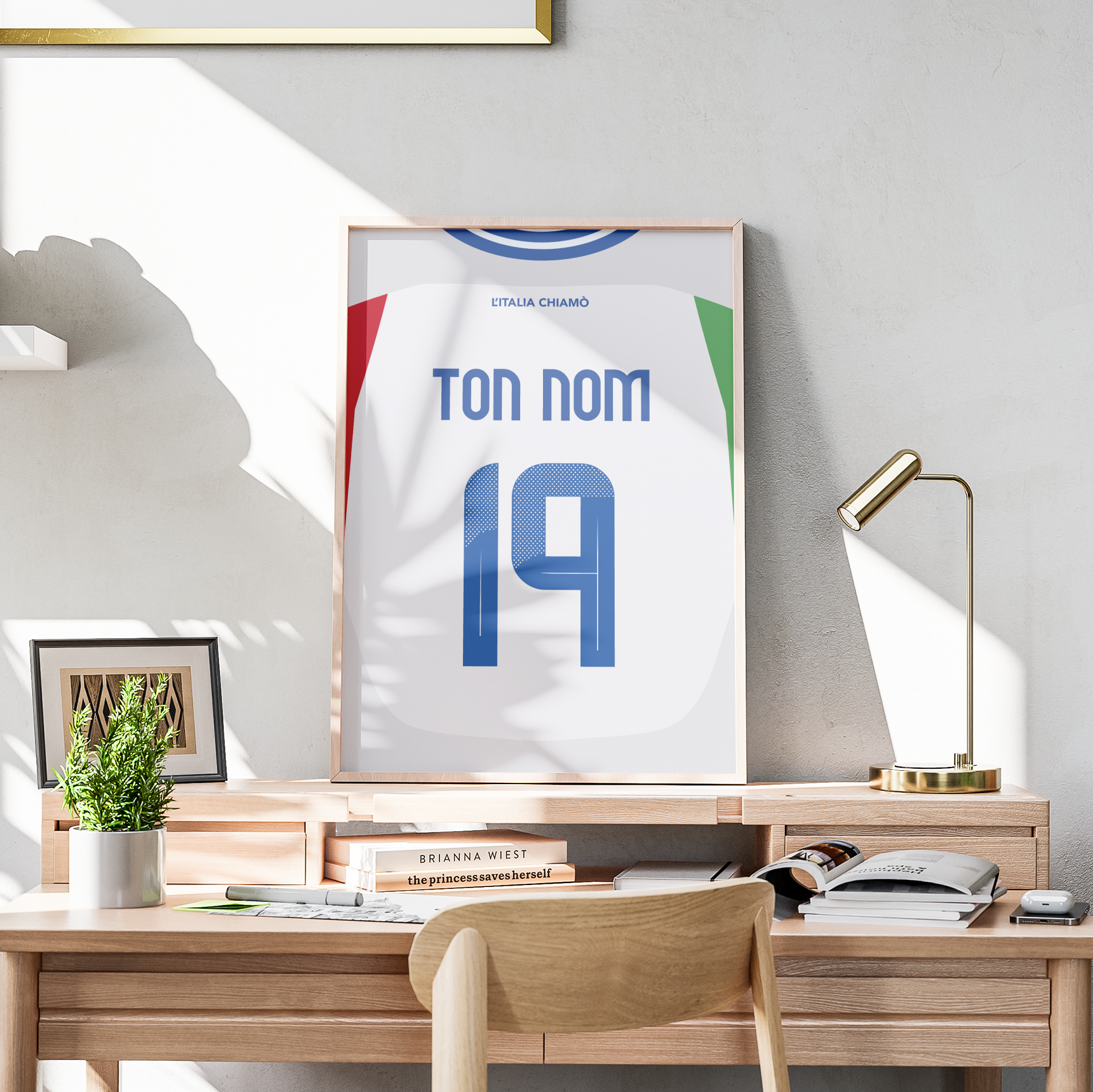 Cadre maillot Italie 2024 - Extérieur