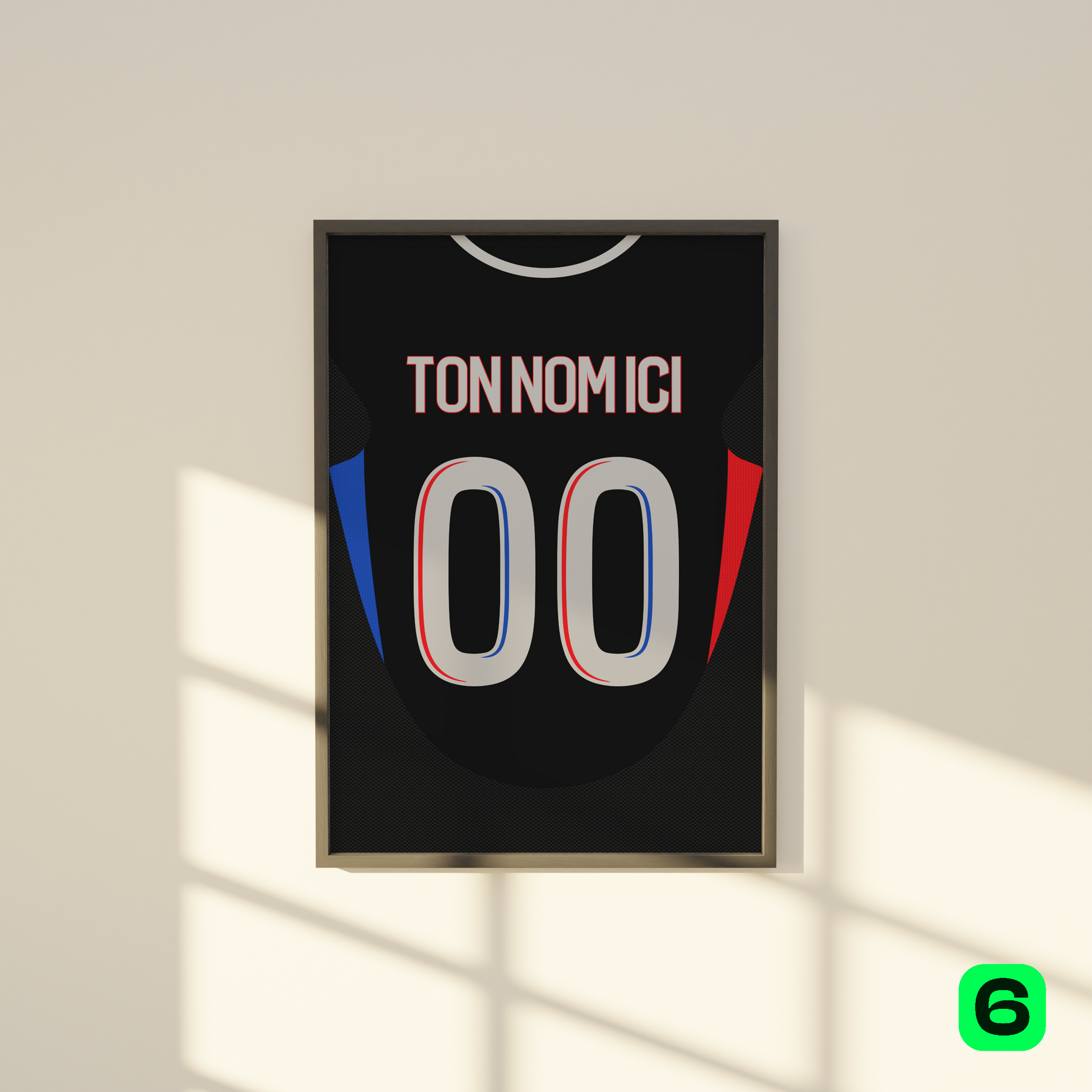 Cadre maillot Lyon Extérieur 2024/25