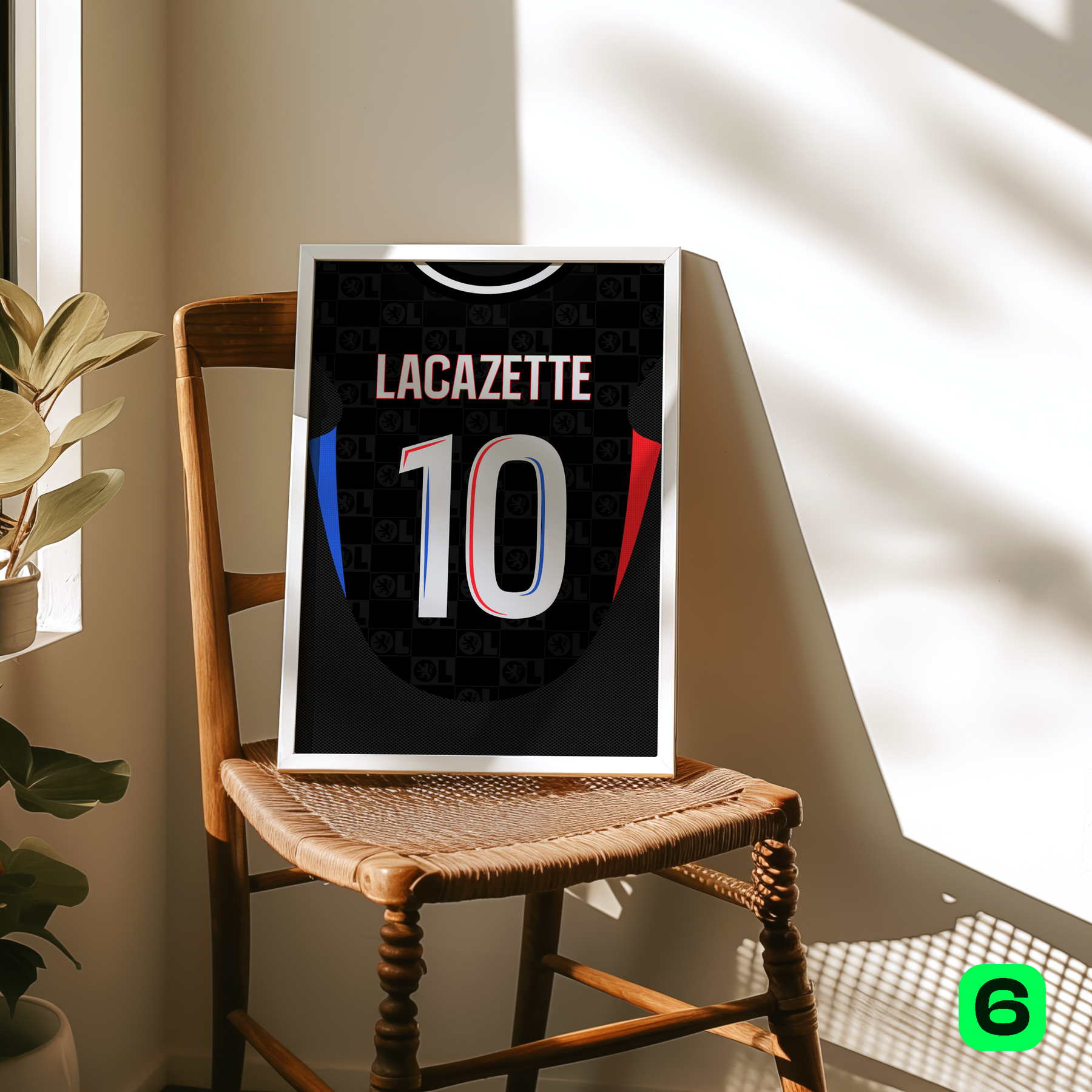 Cadre maillot Lyon Extérieur 2024/25