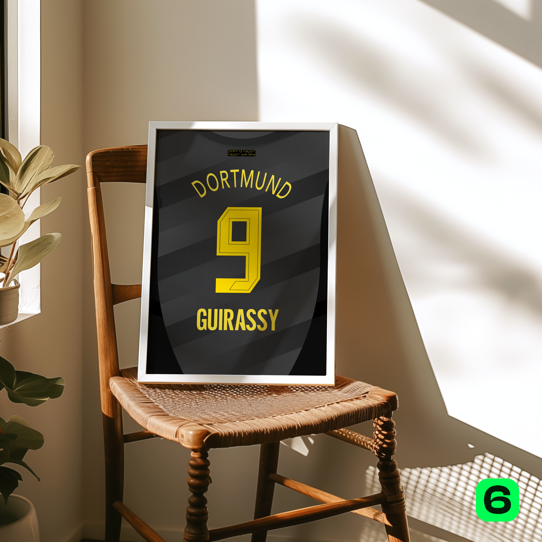 Cadre maillot BVB Dortmund Extérieur 2024/25