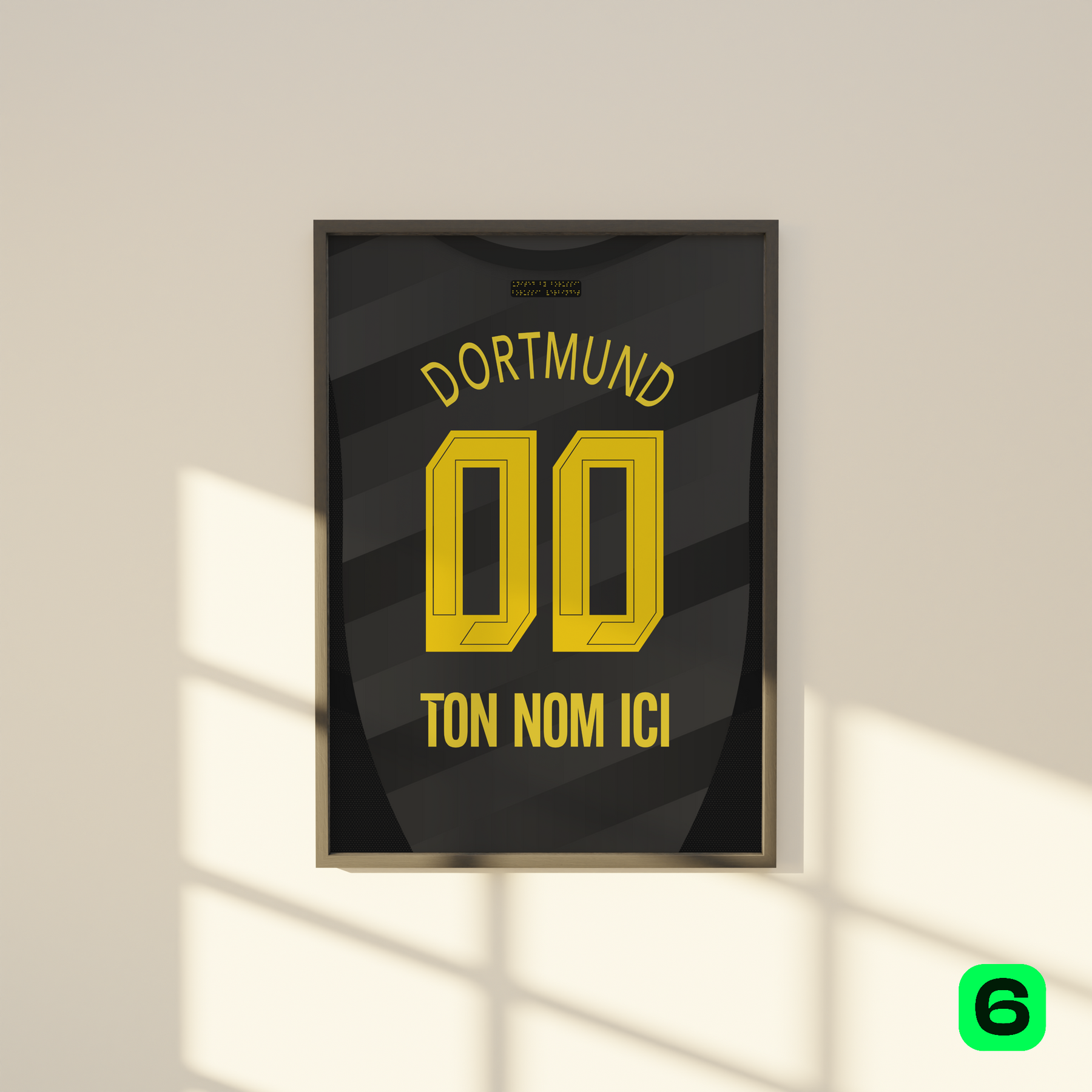 Cadre maillot BVB Dortmund Extérieur 2024/25