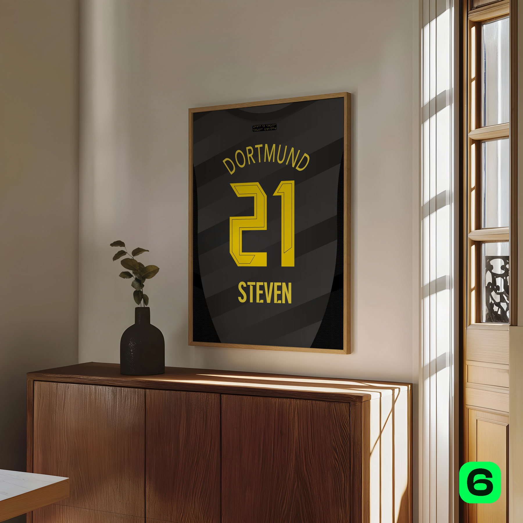 Cadre maillot BVB Dortmund Extérieur 2024/25