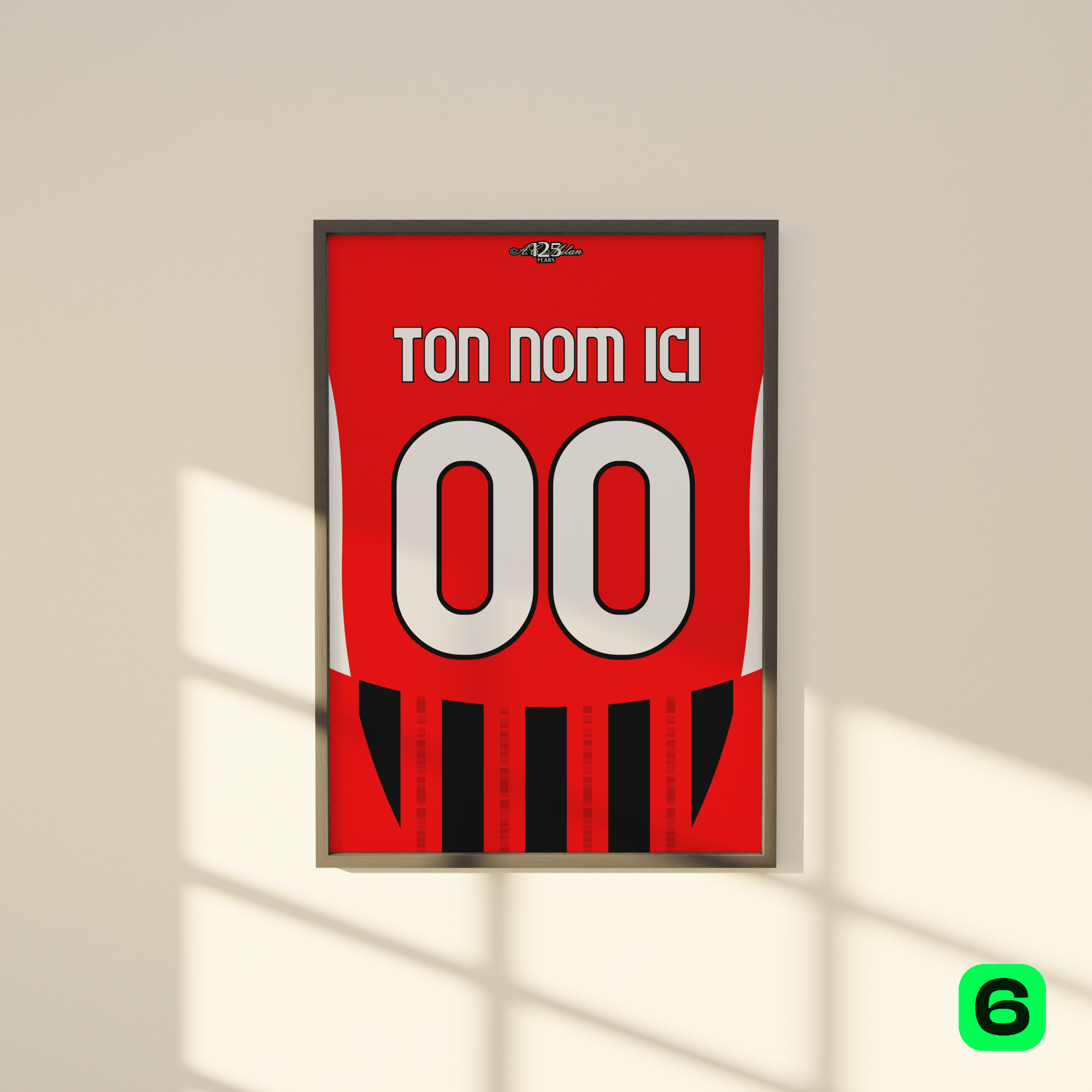 Cadre maillot AC Milan 2024/25