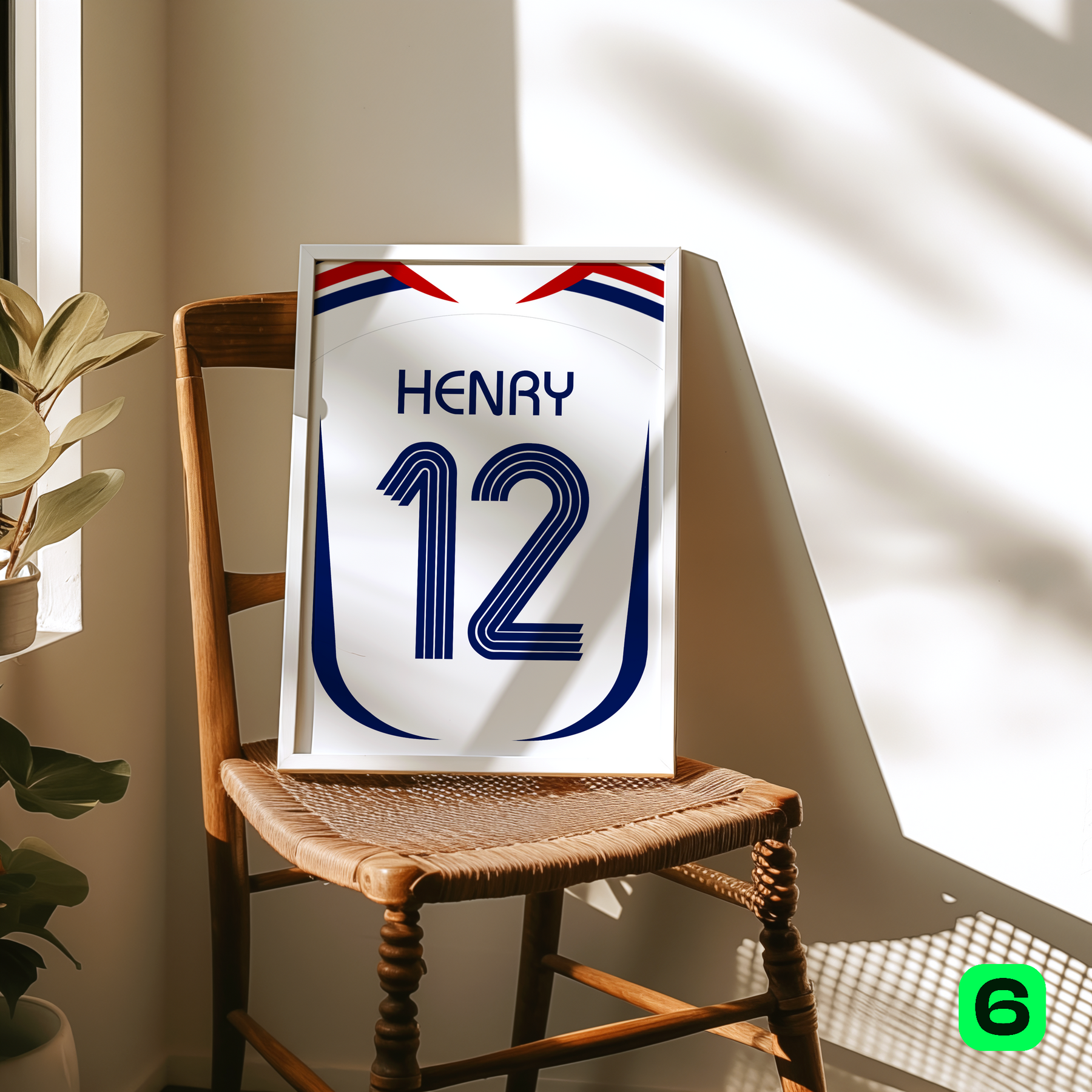 Cadre maillot Équipe de France 2006 Extérieur