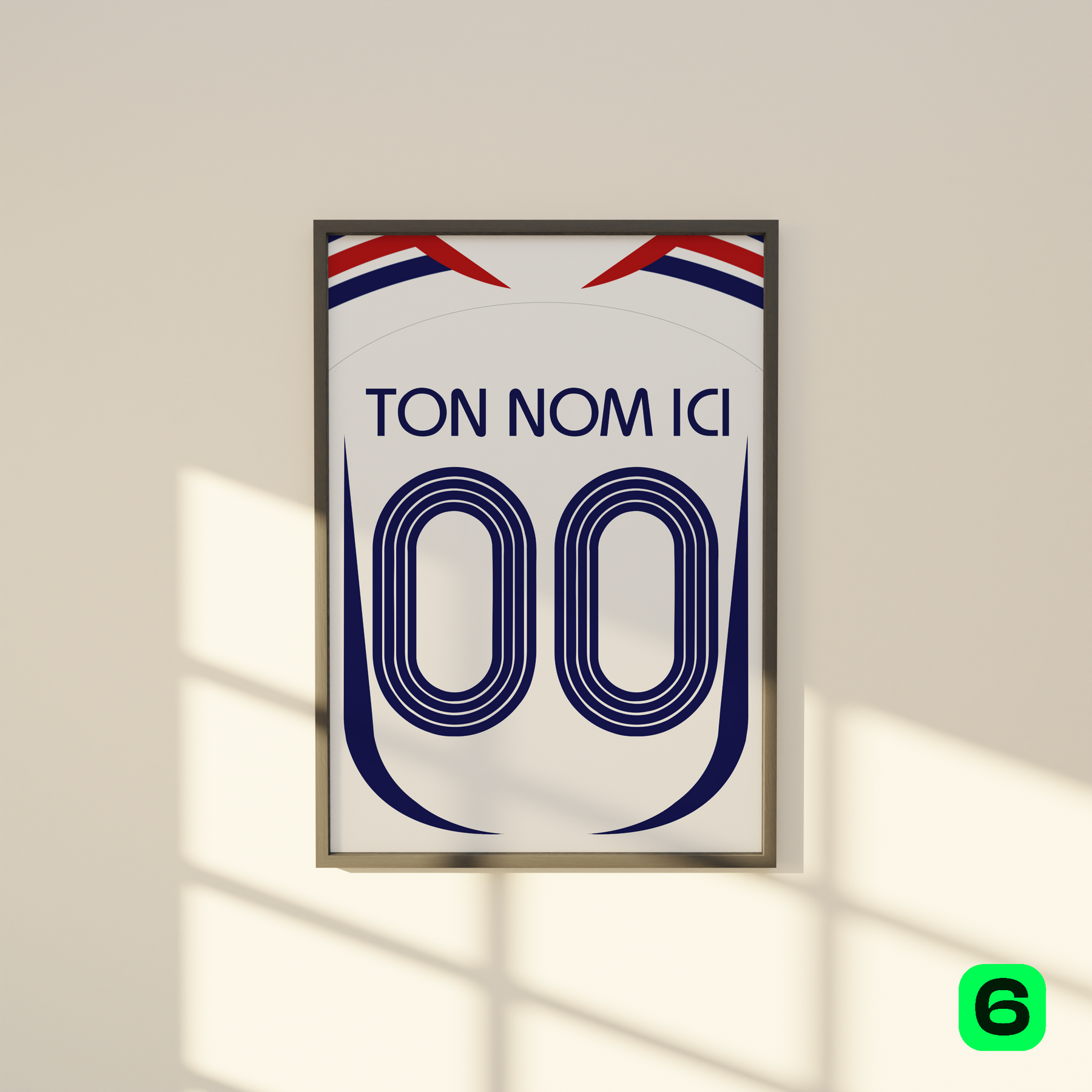 Cadre maillot Équipe de France 2006 Extérieur
