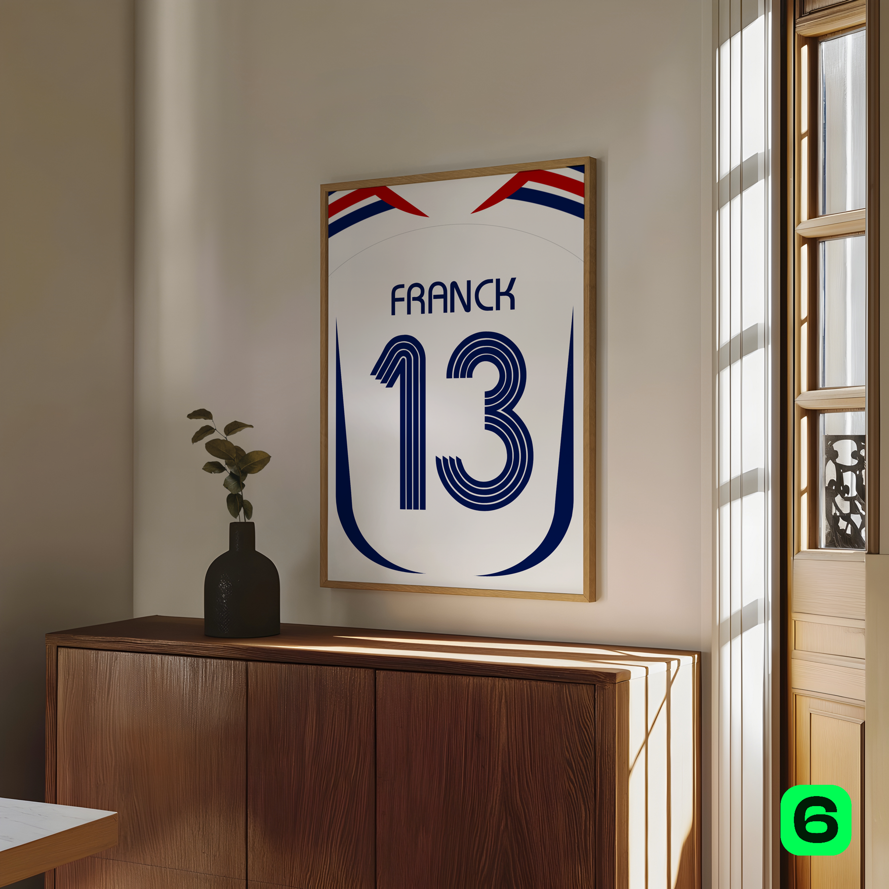 Cadre maillot Équipe de France 2006 Extérieur