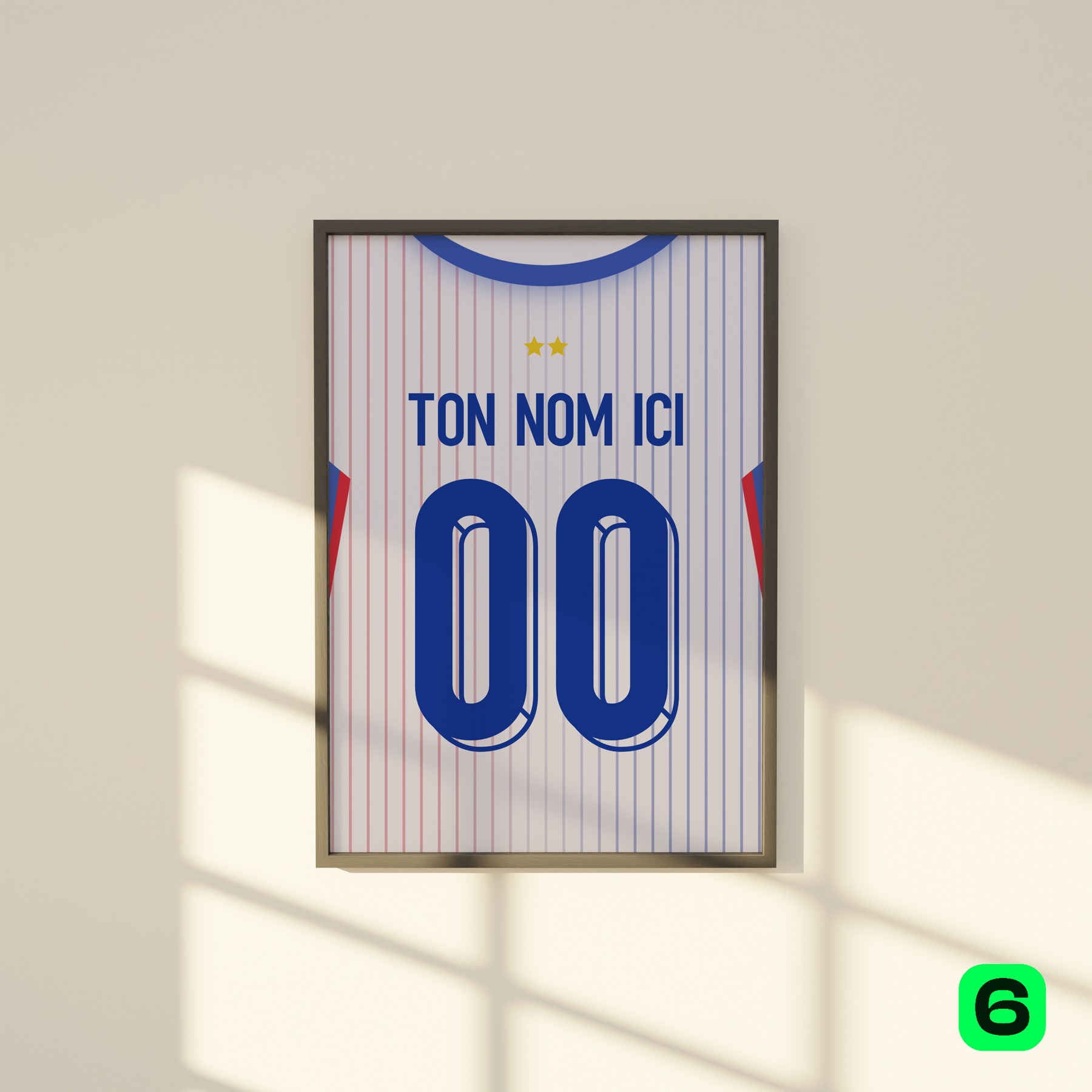 Cadre maillot Équipe de France 2024 Extérieur