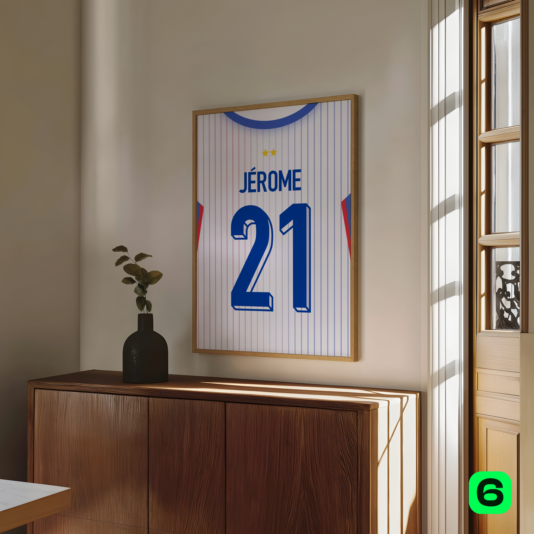 Cadre maillot Équipe de France 2024 Extérieur
