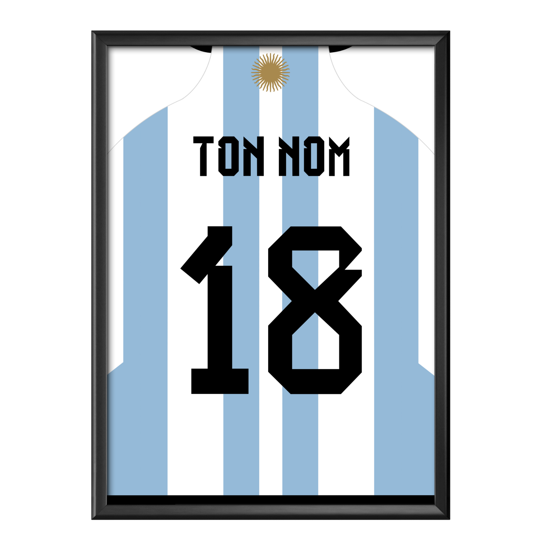 Cadre maillot Argentine 2022