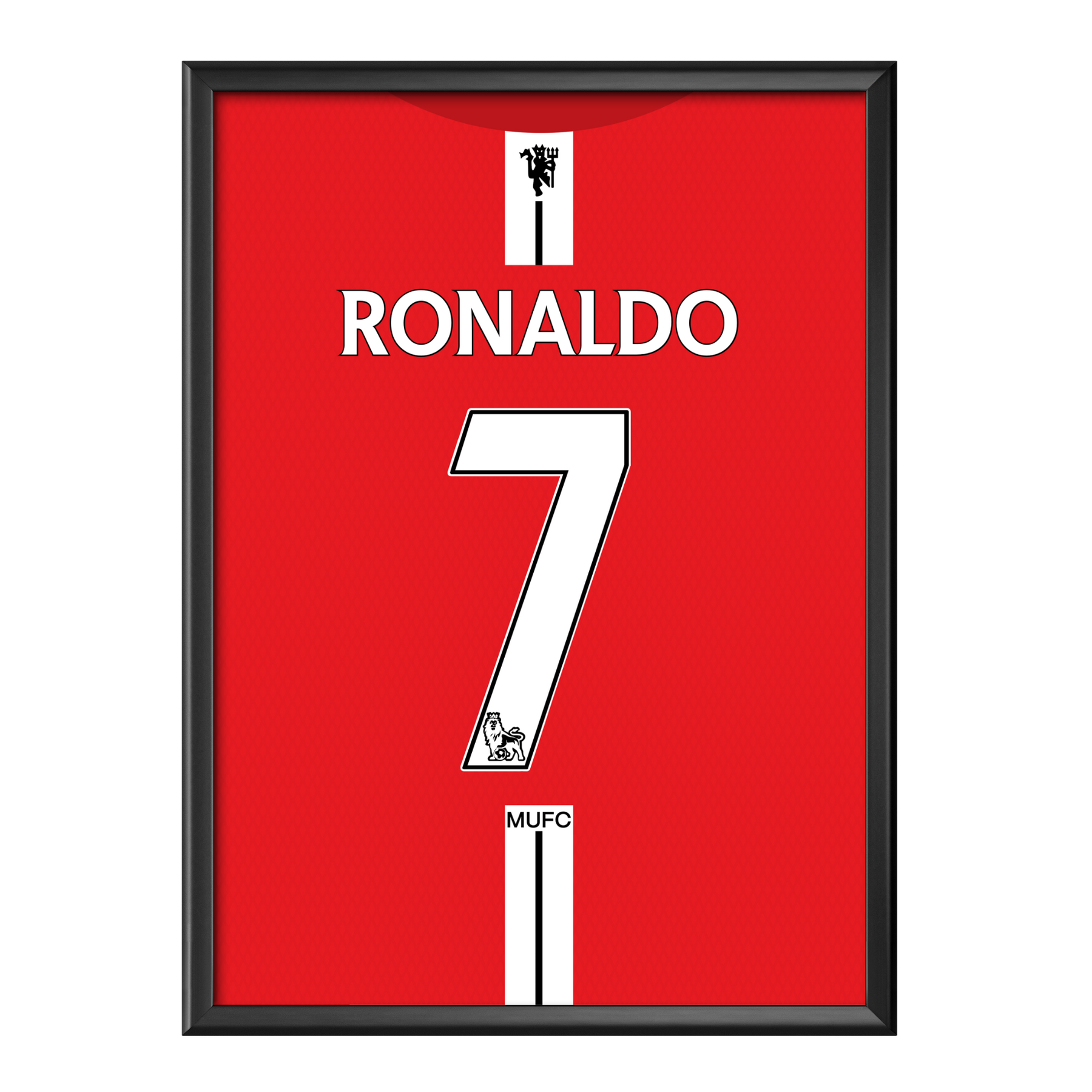 Cadre maillot Cristiano Ronaldo - Manchester 2008
