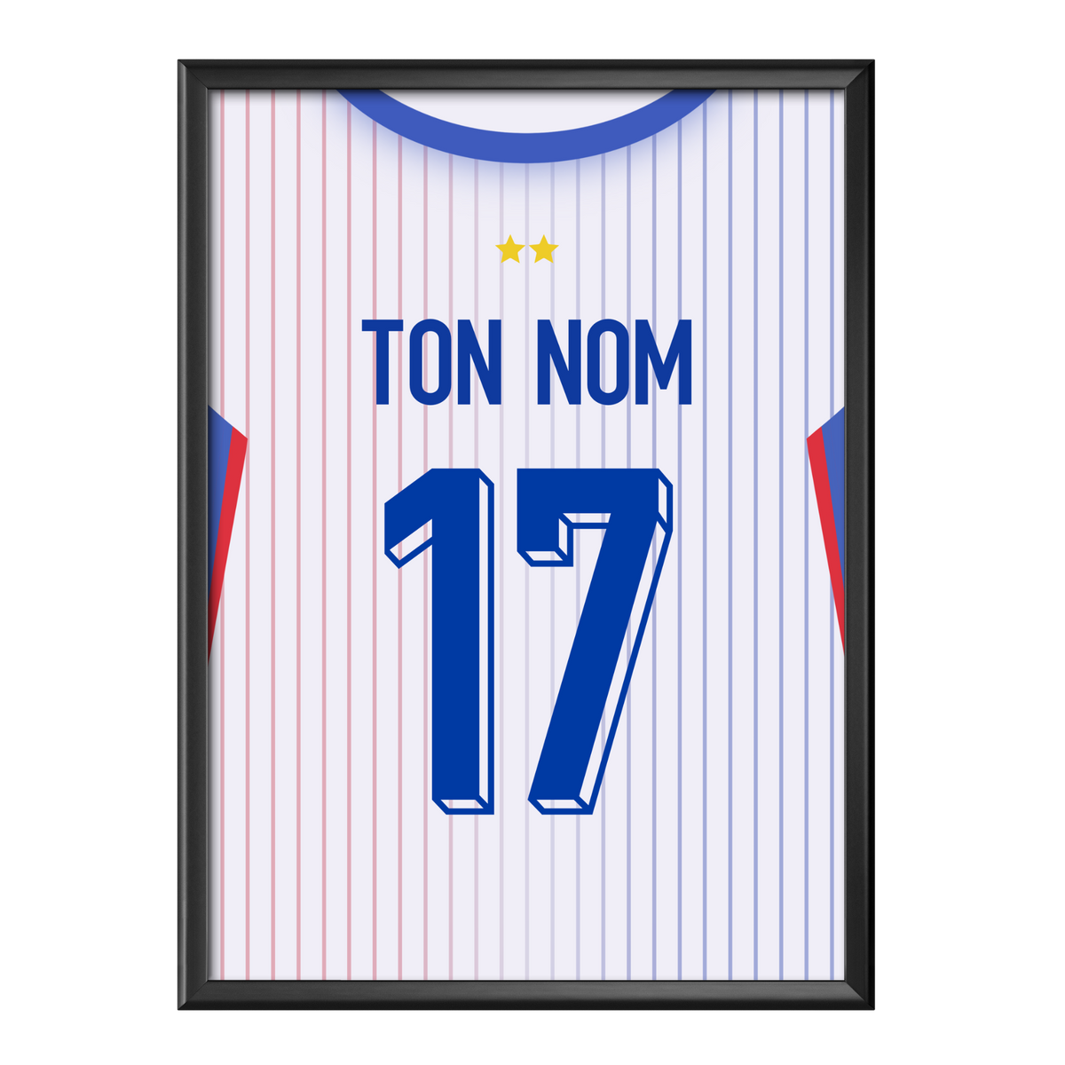Cadre maillot Équipe de France 2024 Extérieur