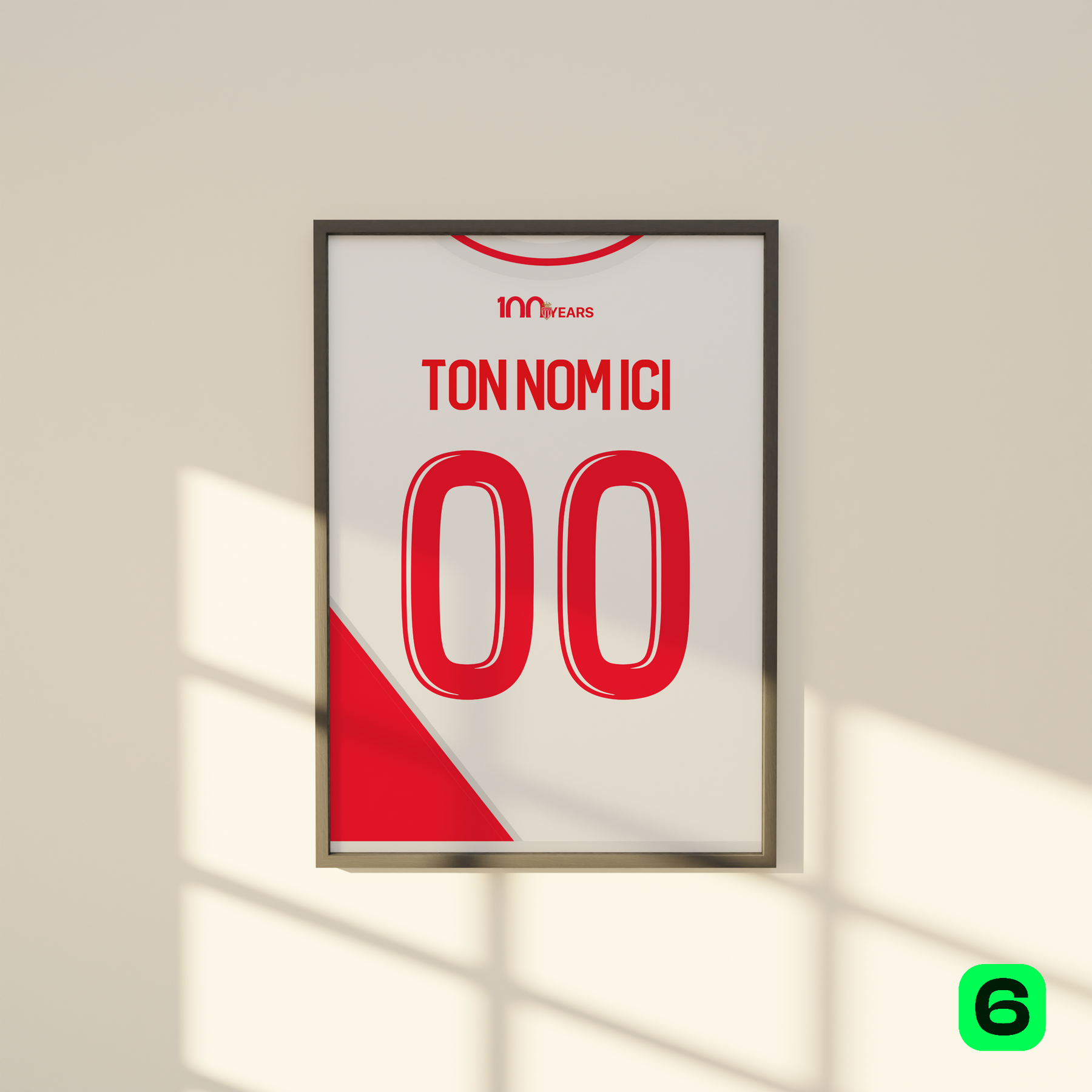 Cadre maillot Monaco 2024/25