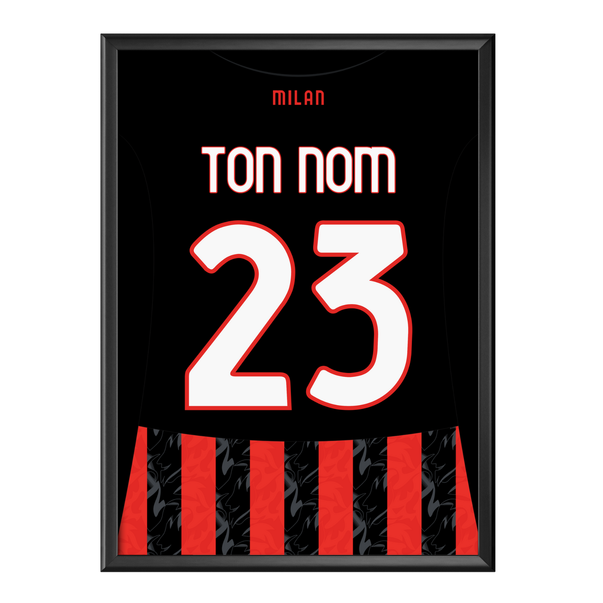 Cadre maillot AC Milan 2025/2026