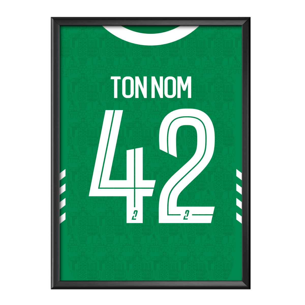 Cadre maillot Saint-Étienne 2025/2026