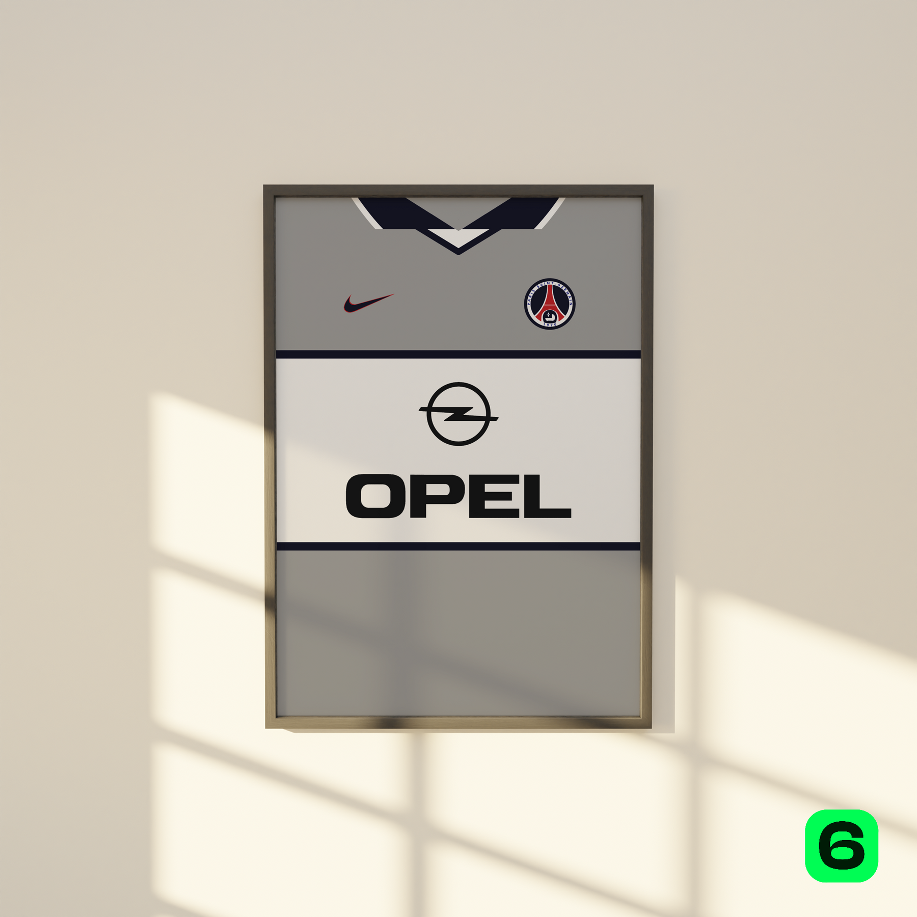 Cadre maillot Paris 2001