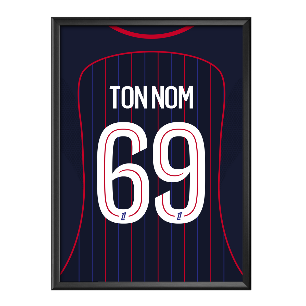 Cadre maillot Lyon Extérieur 2025/2026