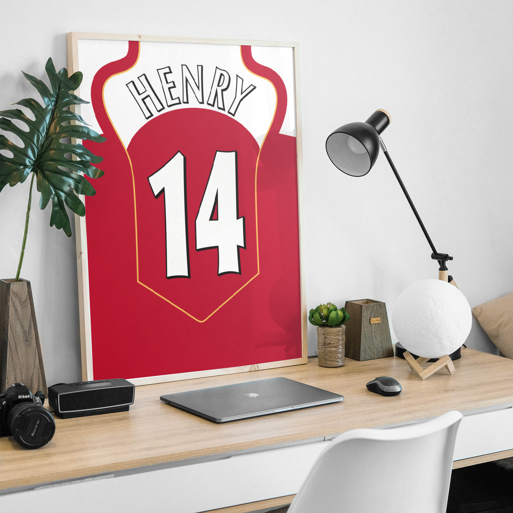 Cadre maillot Thierry Henry - Arsenal 2004/2005