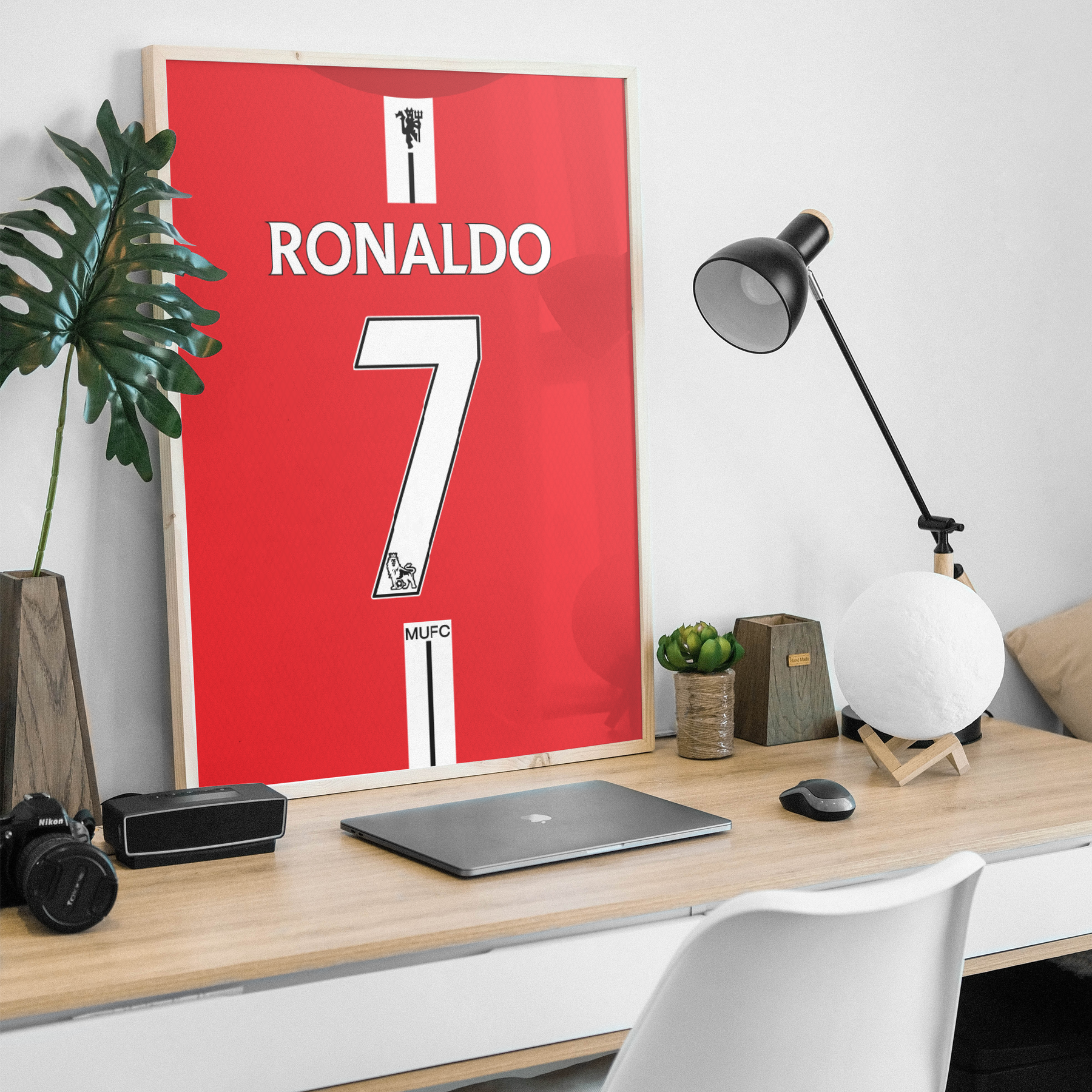Cadre maillot Cristiano Ronaldo - Manchester 2008