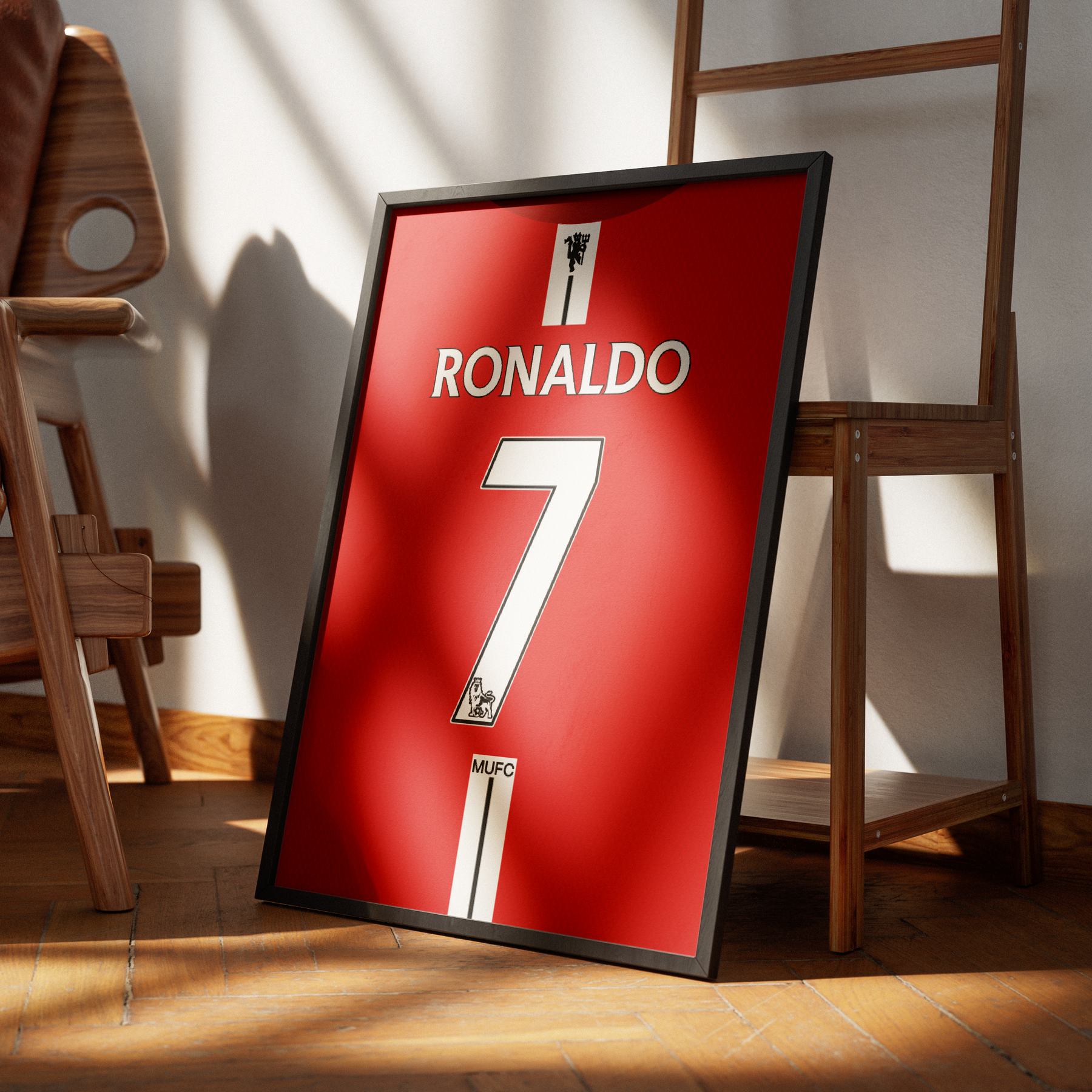 Cadre maillot Cristiano Ronaldo - Manchester 2008