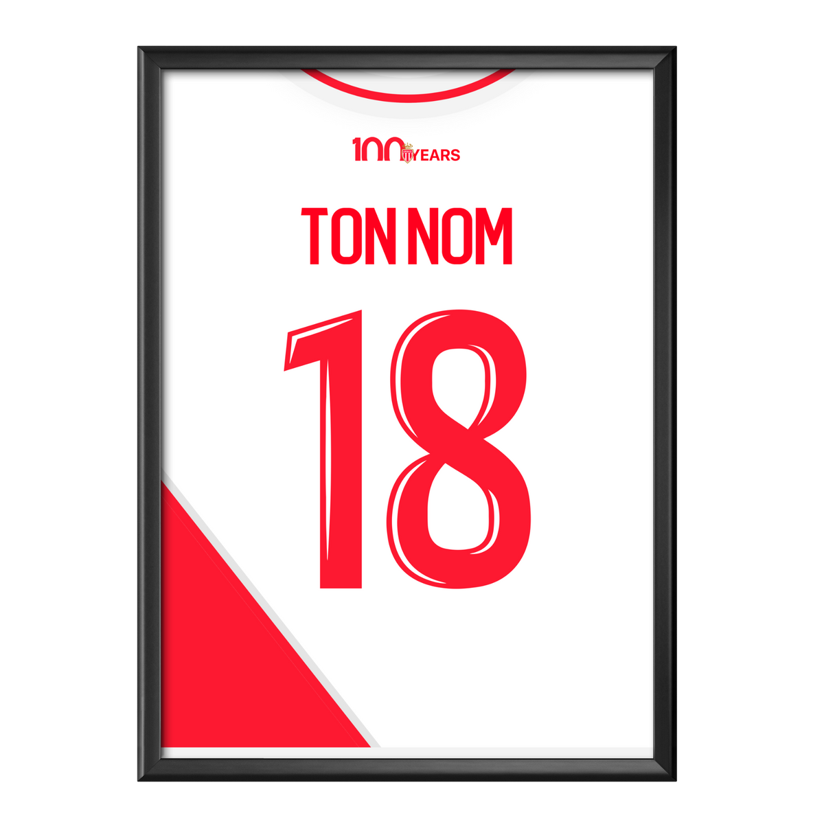 Poster maillot AS Monaco 2024/25