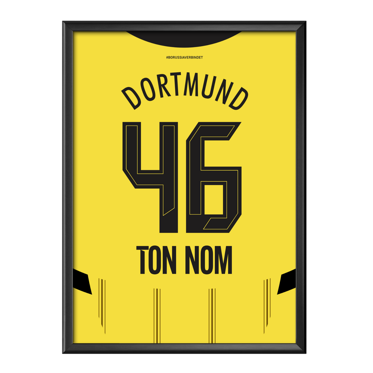 Poster maillot BVB Dortmund 2024/25