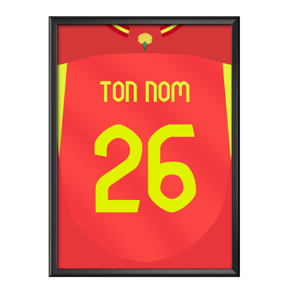 Poster maillot Espagne 2024