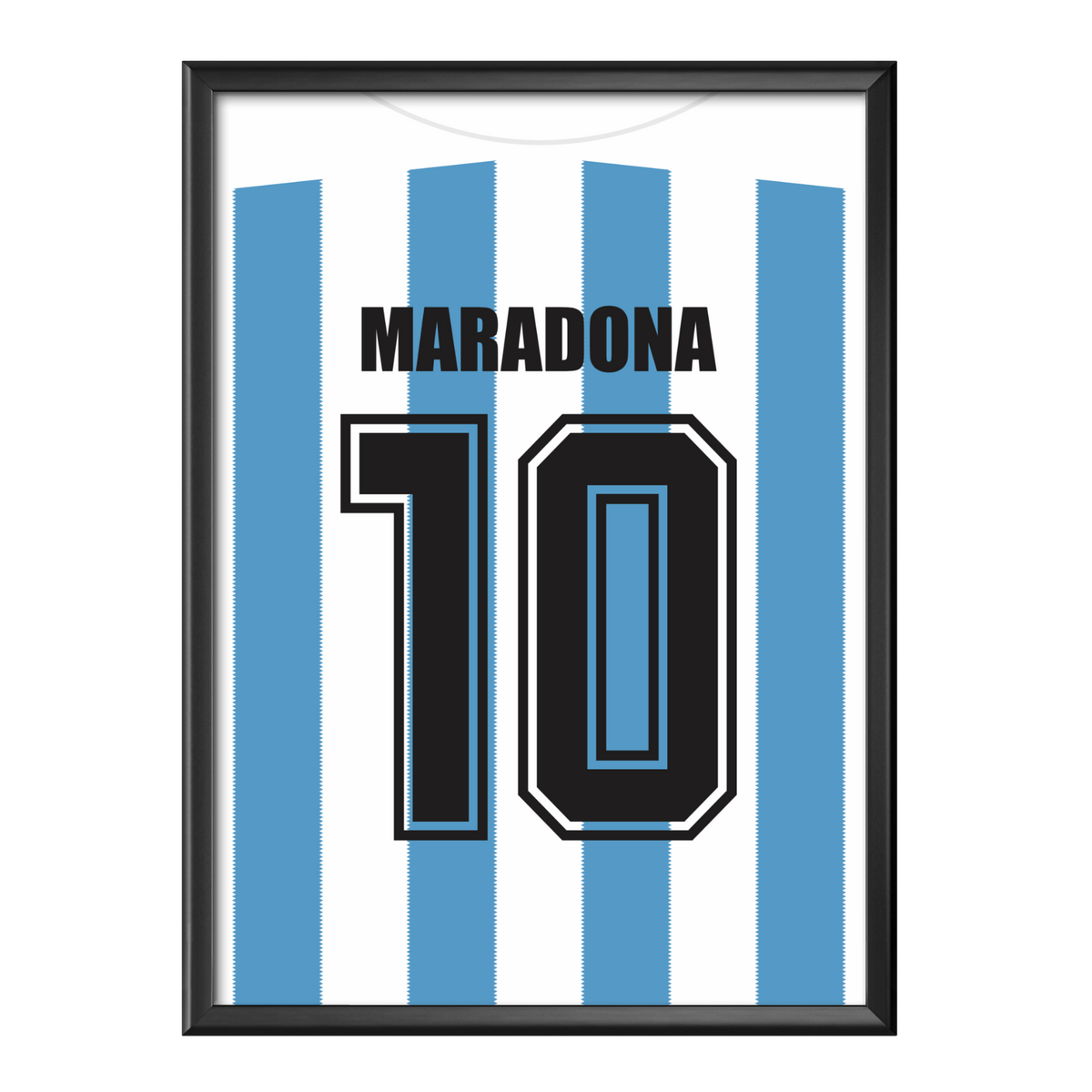 Poster maillot Maradona - Argentine 1986