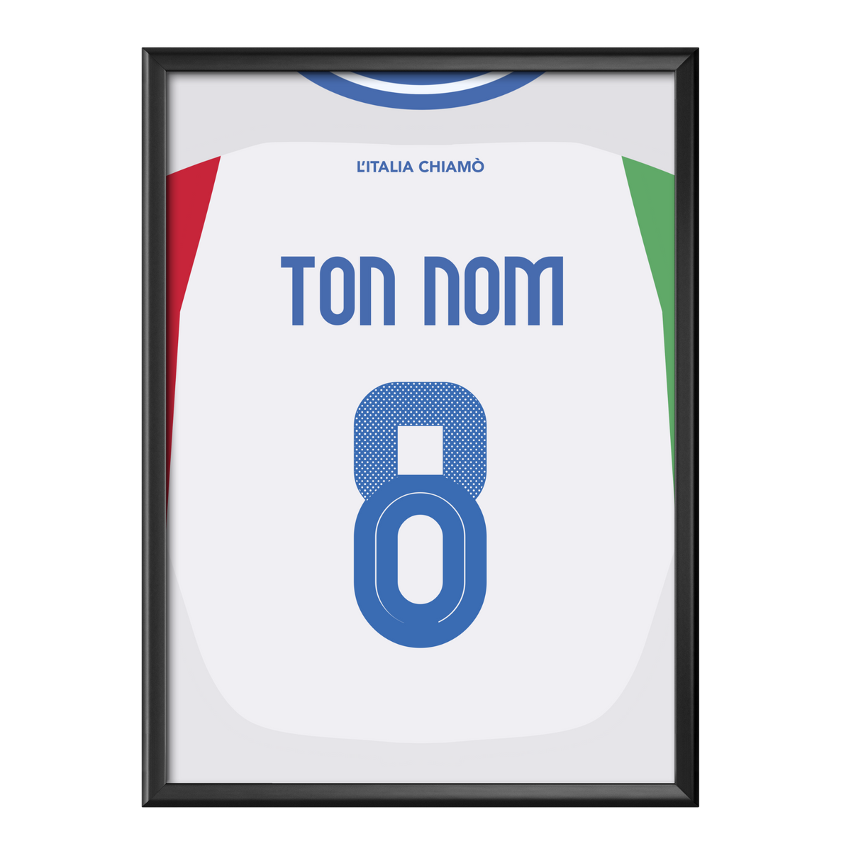 Poster maillot Italie 2024 - Extérieur