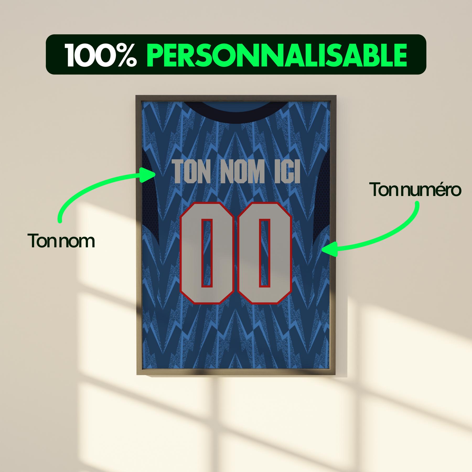 Cadre maillot Arsenal Extérieur 2025/2026