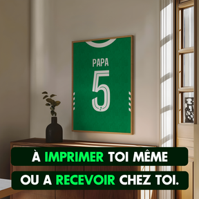 Cadre maillot Saint-Étienne 2025/2026