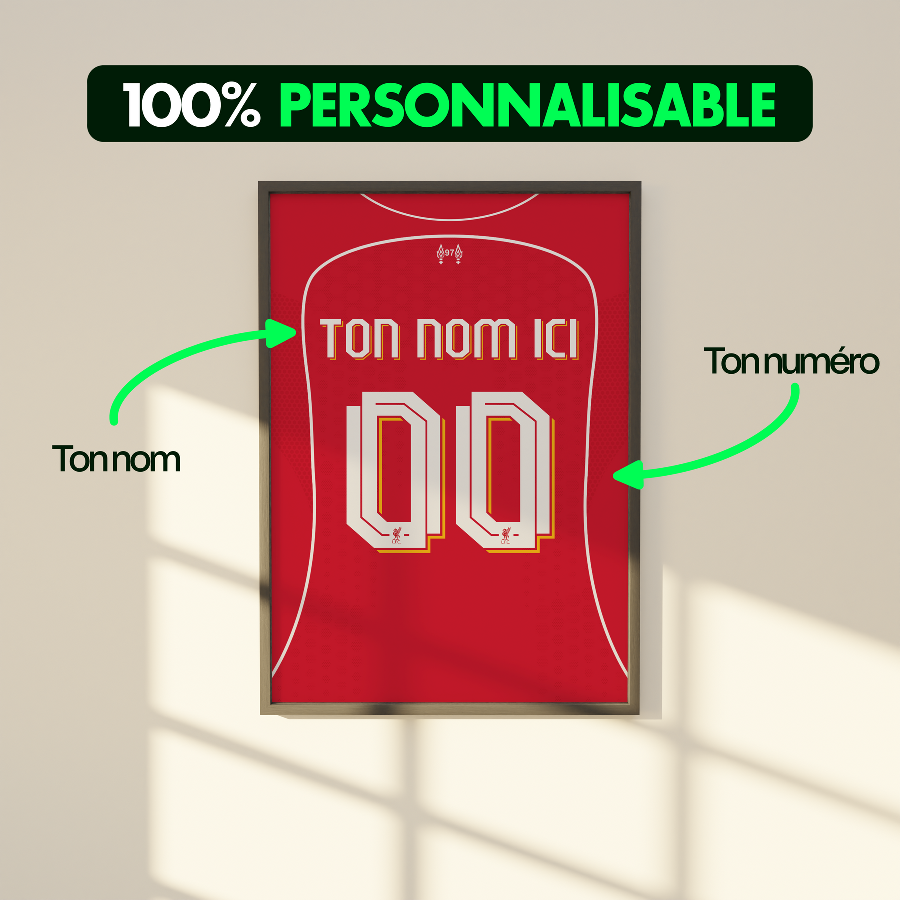 Cadre maillot Liverpool 2025/2026