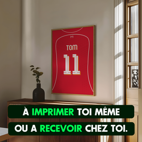 Cadre maillot Liverpool 2025/2026