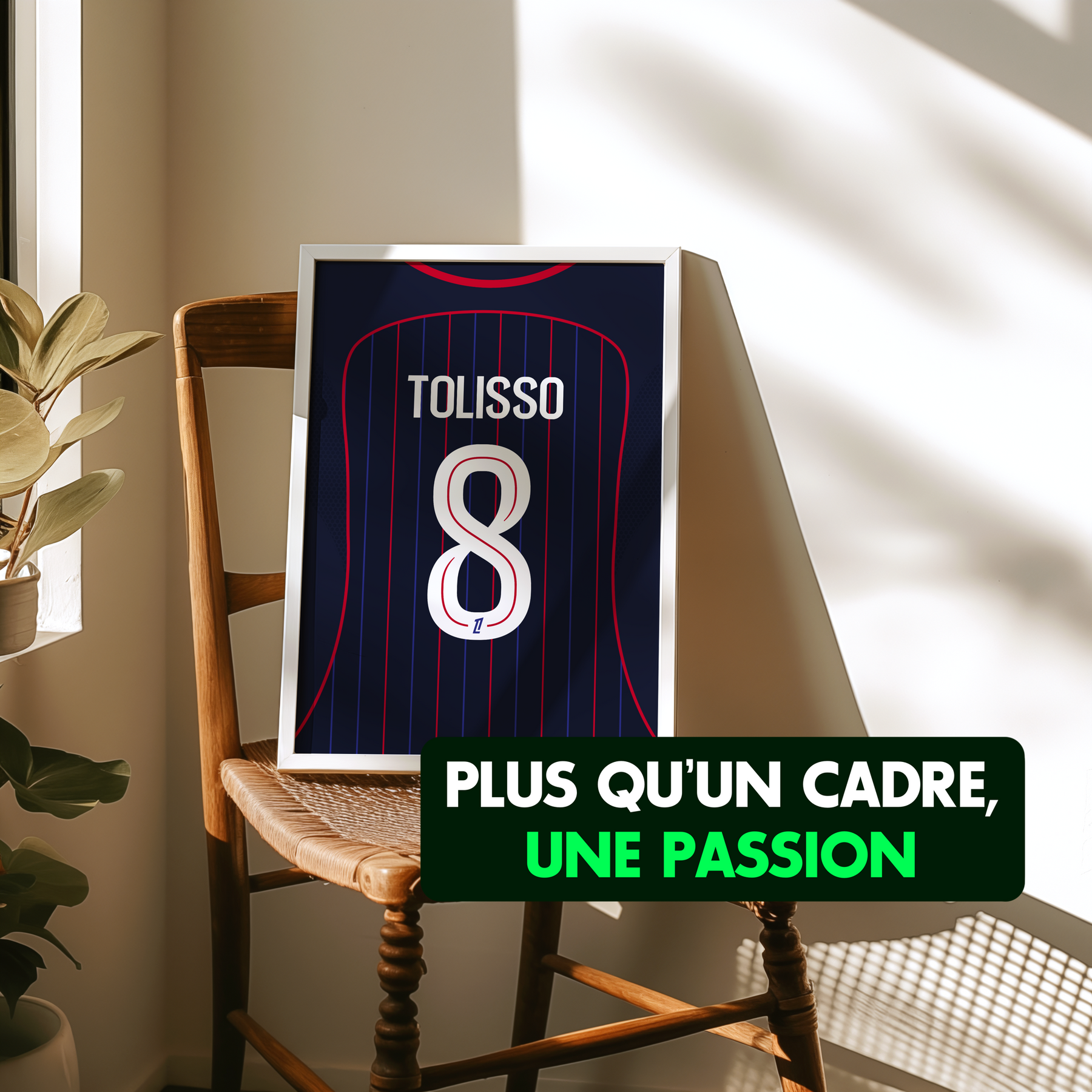 Cadre maillot Lyon Extérieur 2025/2026