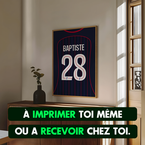 Cadre maillot Lyon Extérieur 2025/2026