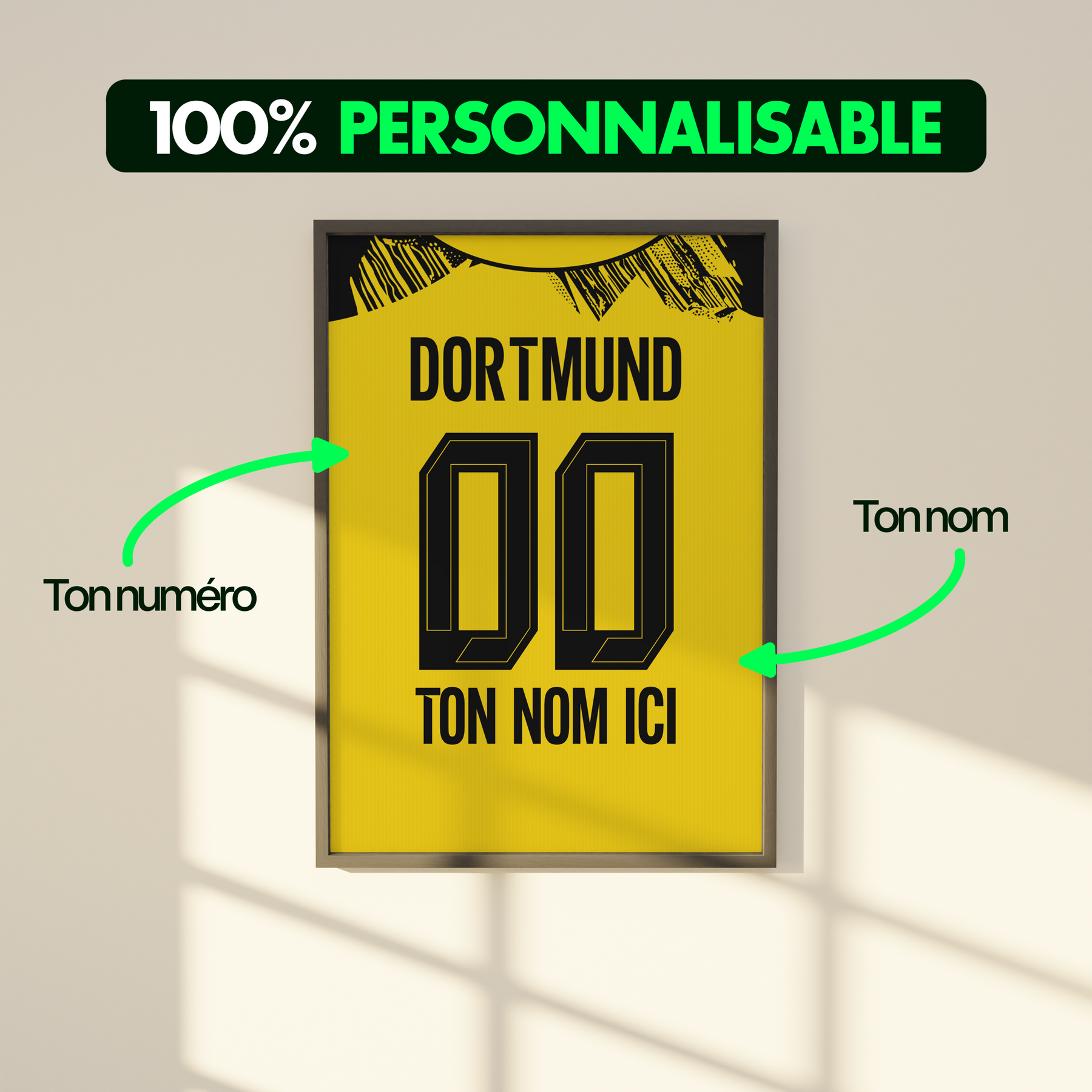 Cadre maillot BVB Dortmund 2025/2026