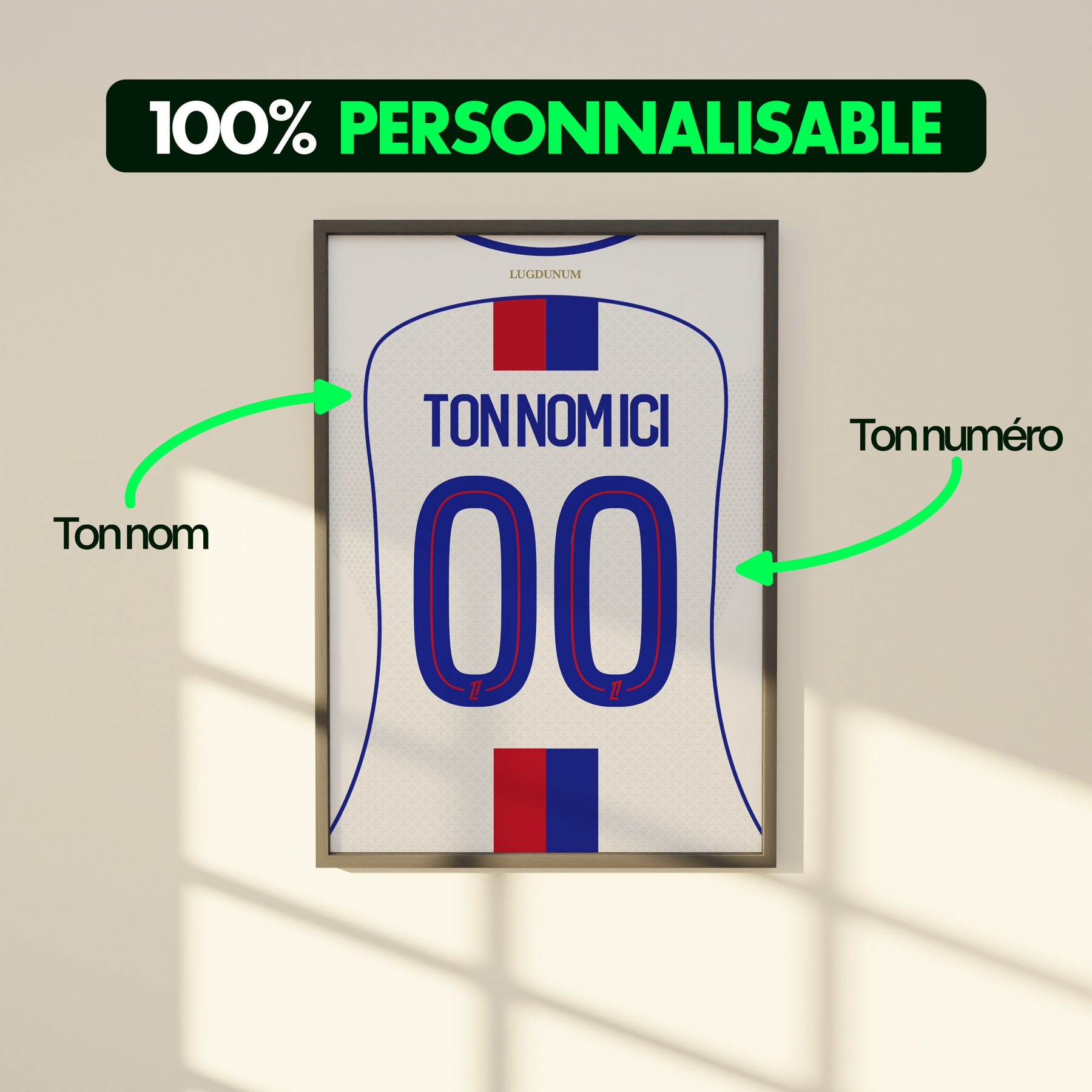 Cadre maillot Lyon 2025/2026