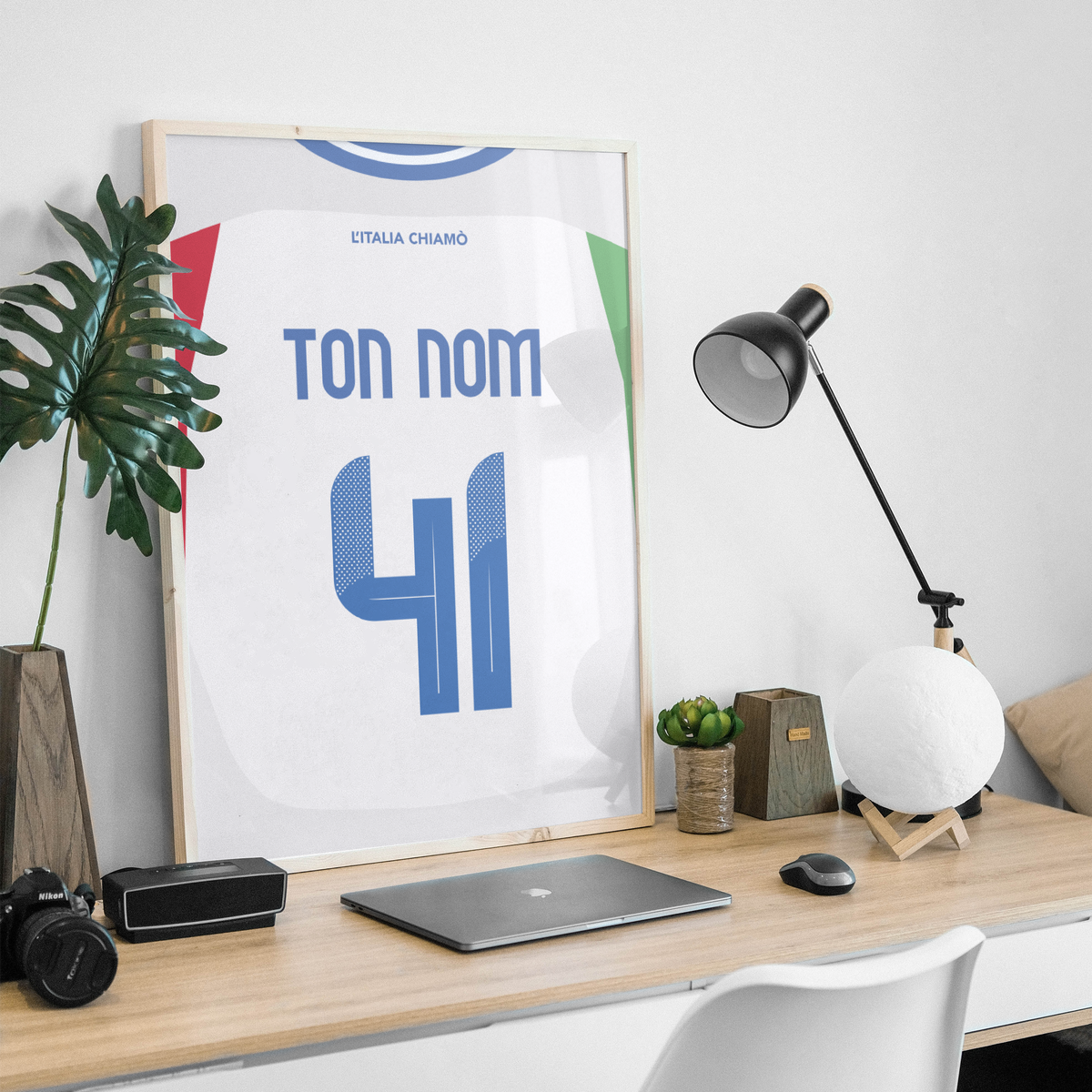 Poster maillot Italie 2024 - Extérieur